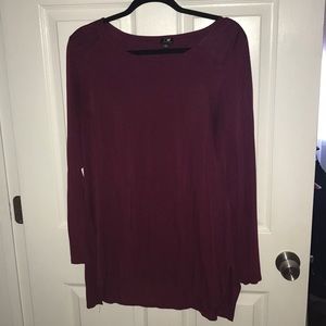 Long Sleeve Raspberry Top